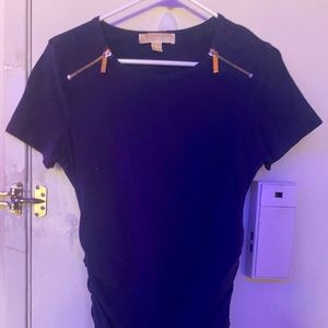 * Like NEW* rouched Michael Kors navy blue shirt blouse